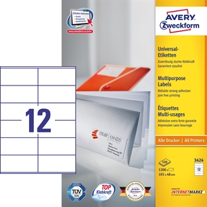 Avery ILC etichete universale 105 x 48 mm, 1200 buc.